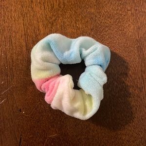 Unicorn/rainbow colored scrunchie